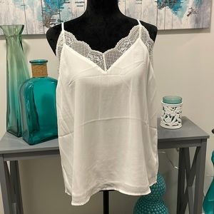 White lacy neck camisole